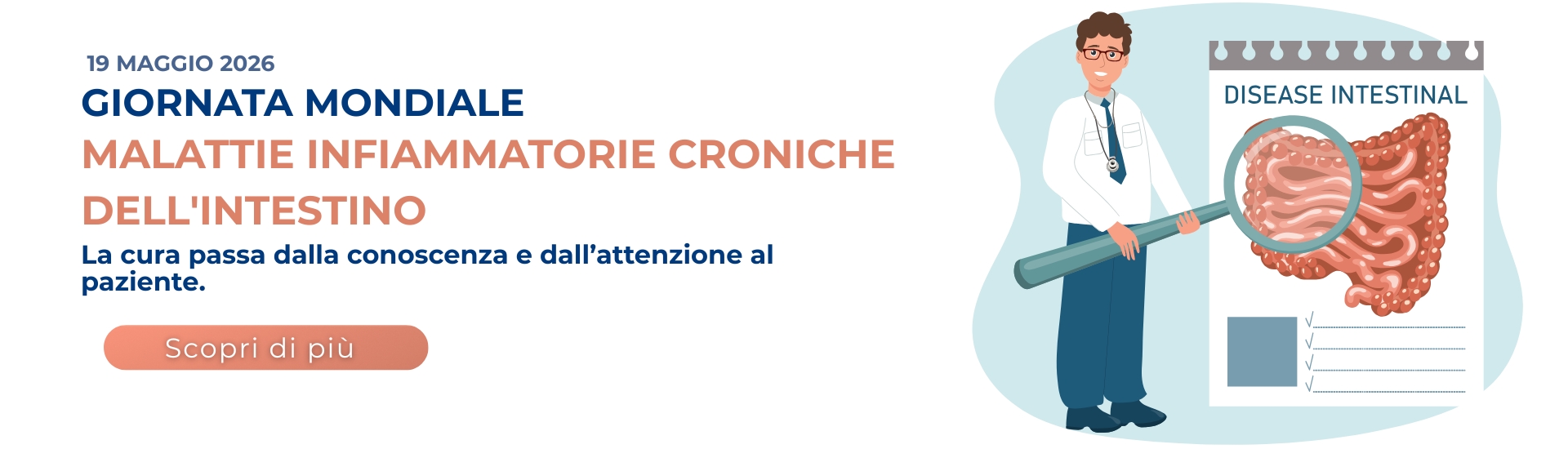 <p>Giornata Mondiale delle Malattie Croniche Intestinali</p> - 