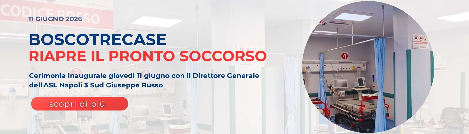 <p>Ospedale di Boscotrecase, riapre il pronto soccorso medico-chirurgico</p> - 