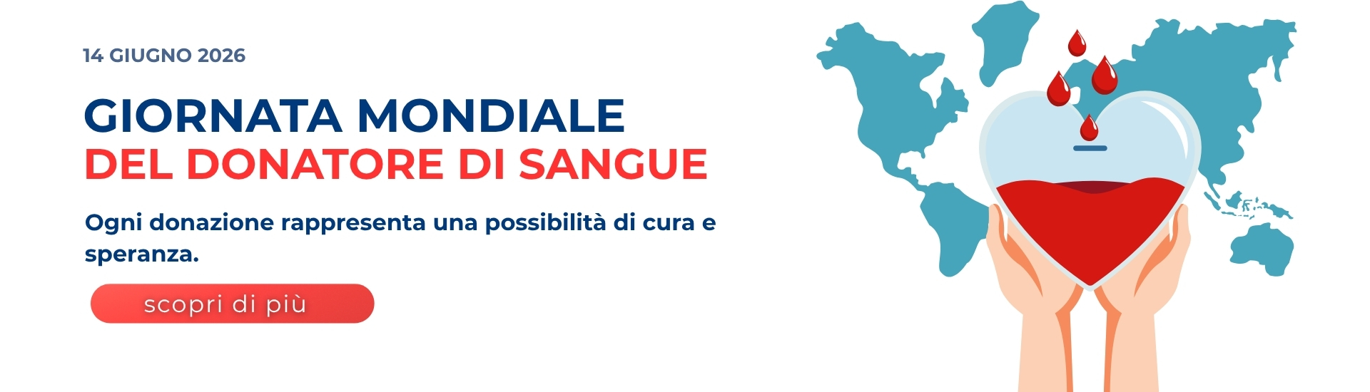 <p>Giornata Mondiale del donatore di sangue 2026</p> - 