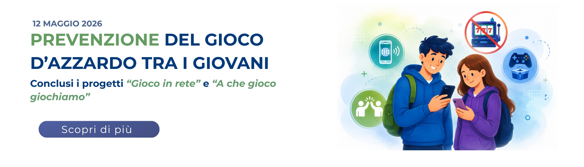 <p>Prevenzione del gioco d'azzardo tra giovani</p> - 