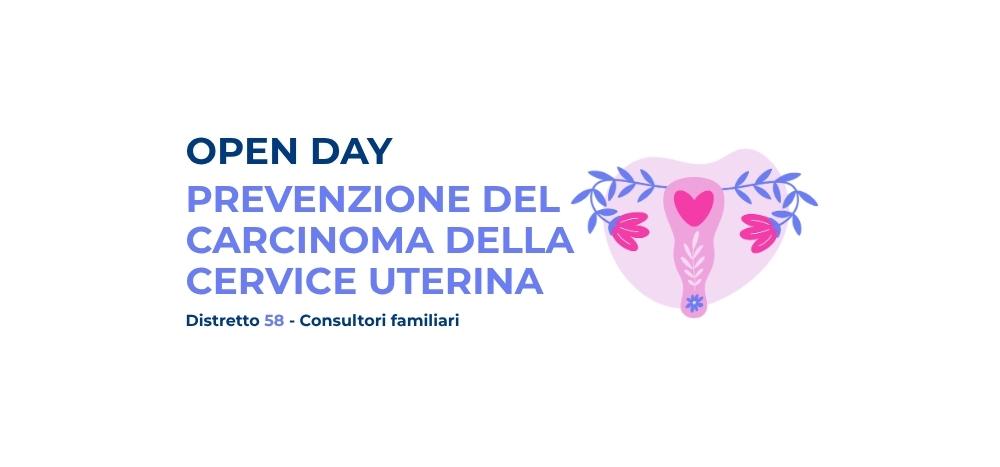 Open Day prevenzione del carcinoma della cervice uterina – Distretto 58