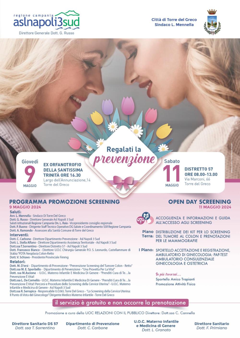 Festa della mamma 2024 - Il 9 e l'11 maggio regalati la prevenzione